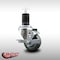 Service Caster 3'' SS Gray Poly Swivel 1-5/8'' Expanding Stem Caster with Brake SCC-SSEX20S314-PPUB-TLB-158 - alternate 4